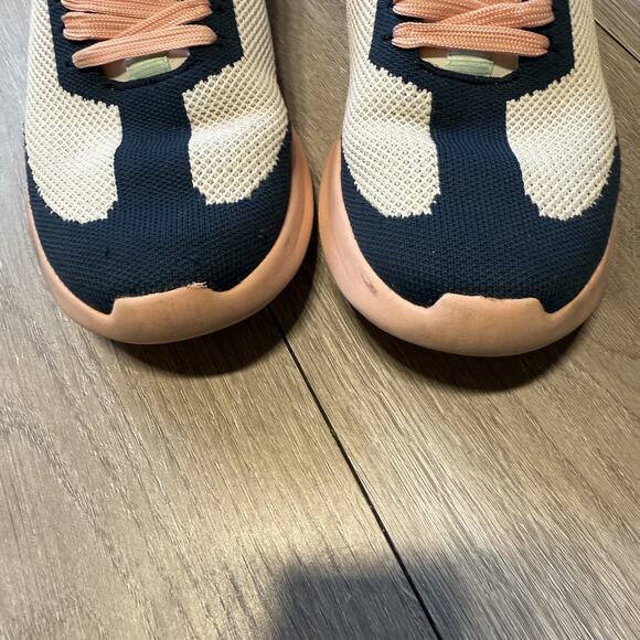 Kizik Womens Size 8.5 Men’s 7.5 SlipOn Hands-Free Sneakers Peach Cream Mint Knit - Picture 10 of 14